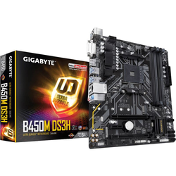 Gigabyte B450M DS3H, AMD B450-Mainboard - Sockel AM4
