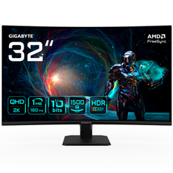 Gigabyte GS32QCA 32" QHD 2K VA 180Hz 1ms HDR AMD FreeSync Curvo