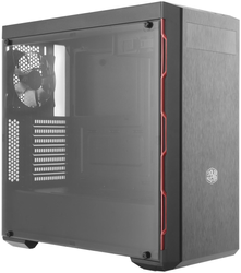 Cooler Master MasterBox MB600L Midi Tower Zwart, Rood