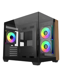 Cooler Master Elite 481 Wood Black - SFF-Towermodel