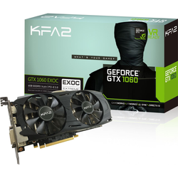 6GB KFA2 GeForce GTX 1060 EX OC Aktiv PCIe 3.0 x16