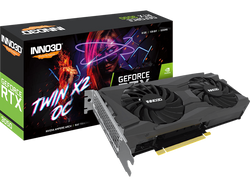 Inno3D GeForce RTX 3050 Twin X2 OC - 8GB GDDR6 RAM - Grafikkort