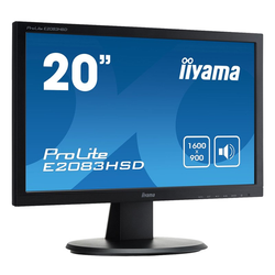 Iiyama E2083HSD-B1 - 20" LED/5ms/DVI/HP/Black