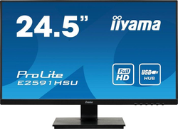 Iiyama E2591HSU-B1 - 24.5"/1ms/FHD/FS/HDMI/DP/USB