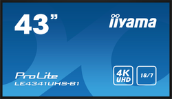 Iiyama LE4341UHS-B1 Digital Signage Display - 4K-UHD, USB, LAN