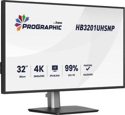 Iiyama ProGraphic - 32" 4K IPS Black 99% DCI P3 USB-C Dock