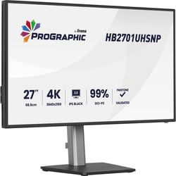 Iiyama ProGraphic - 27" 4K IPS Black 99% DCI P3 USB-C Dock