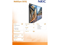 NEC MultiSync C651Q - 65" diagonale klasse (65" zichtbaar)