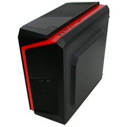 CiT F3 Windowed Micro ATX Tower Gaming Case - Black