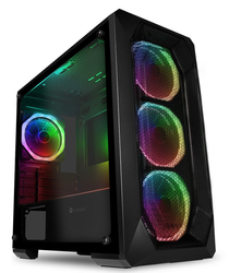 Game Max Kamikaze Pro ARGB Tempered Glass Mini Case - Black