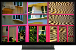 Toshiba 24WL3C63DA 60 cm (24") LCD-TV mit LED-Technik schwarz / A+