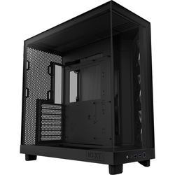 NZXT H6 Flow Compact Dual Chamber Case Matte Black with RGB Fan