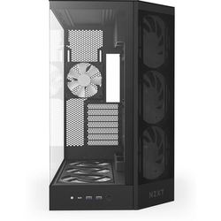 NZXT H9 Flow RGB+ (2025) - All Black - Controller incl - Kabinet - Miditower - Sort
