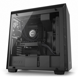 NZXT H700 Tempered Glass Mid Tower Case - Black