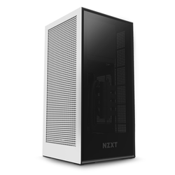 NZXT White H1 Tempered Glass Mini ITX Case - White