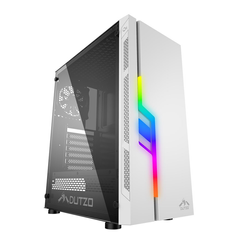 DUTZO C320 TG RGB - White - Gehäuse - Miditower - Weiß