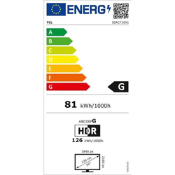 TCL TV QLED 50 pouces TCL 4K UHD, TCL5901292514280