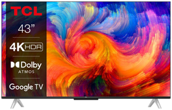 TCL LED TV 43P638 109.2 cm (43") 4K Ultra HD Smart TV Wi-Fi black