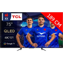 TCL TV QLED 4K 189 cm TV 4K QLED 75QLED770 Google TV