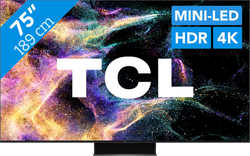 TCL 75C843 - 75 pouces - 4K MiniLED - 2023