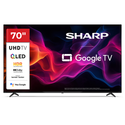 Tv Qled 70'' Sharp 70HP5265E70 4K Uhd Smart tv classe E Nero [70HP5265E]