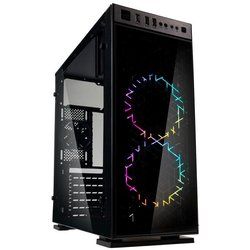 Caixa ATX Kolink Inspire K1 RGB Vidro Temperado Preta