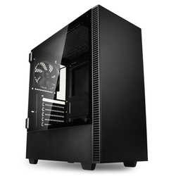 Kolink Castle Midi-Tower, Tempered Glass - schwarz