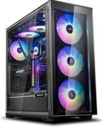 Deepcool Matrexx 70 3F tower-behuizing Zwart, USB-A 2.0, 2x USB-A 3.2 (5 Gbit/s), 2x Audio, Window-kit