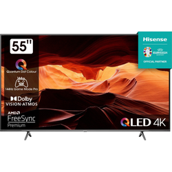 HISENSE Téléviseur 4K QLED 55'' 139 cm 55E77KQ PRO