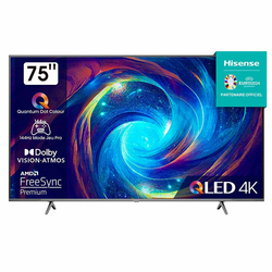 TV QLED UHD 4K 75" HISENSE 75E7KQ PRO Smart TV