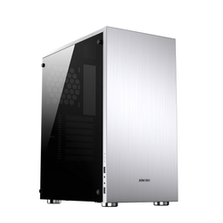 Jonsbo C5 Midi-Tower, Tempered Glass - silber