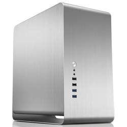 Jonsbo UMX3 Silver, mATX-kotelo, hopea