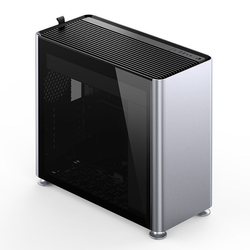 Jonsplus i400 ATX Gehäuse, Tempered Glass - silber