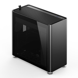 Jonsplus i400 ATX Gehäuse, Tempered Glass - schwarz