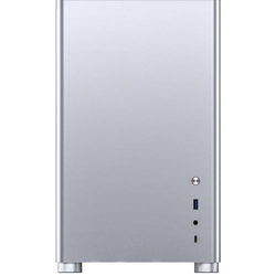 Jonsbo D30 mATX Gehäuse, Tempered Glass - silber