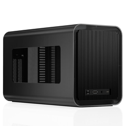 Jonsbo V11 Black , mini-ITX case, PCI-E 4.0 - schwarz