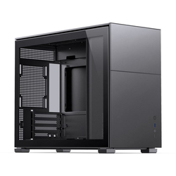 Jonsbo D31 mATX Gehäuse, Tempered Glass - schwarz