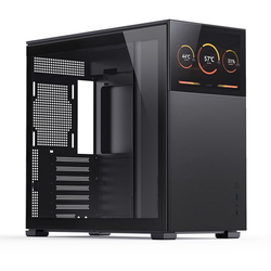 Jonsbo D41 Screen ATX Gehäuse, Tempered Glass - schwarz