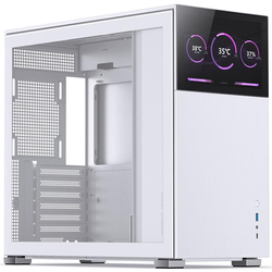 Jonsbo D41 Screen ATX Gehäuse, Tempered Glass - weiß