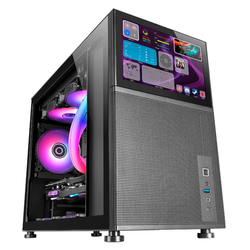 Case Mars Gaming MC-LCD Mini-Tower Micro-Atx Nero [MC-LCD]