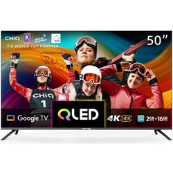 TV QLED 4K 126 cm CHIQ U50QM8V Google TV, 50 Pouces, 4K, QLED