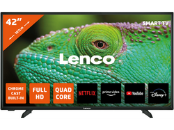 Lenco LED-4243BK - Smart TV Android 42", Full HD - Zwart