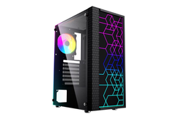 GEMBIRD computer case Fornax 2500 ATX - ARGB backlight black