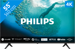 PHILIPS - Téléviseur LED 55" 4K UHD Smart TV 2024