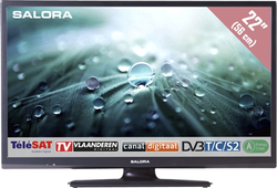 Salora 22LED9109CTS2, 22in/56cm travel TV 12/230V, noir