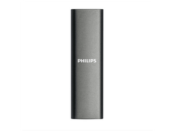PHILIPS Portable SSD Festplatte FM50SS030P/00, USB-C 3.2, 500 GB SSD, extern, Schwarz