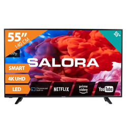 Salora 220 series 55UA220 tv 139,7 cm (55") 4K Ultra HD Smart TV Wi-Fi Zwart