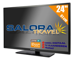 Salora 24LED9109CTS2ANDROID, 24"/61cm travel TV 12/230 volt