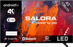 Salora TV 109,2 cm (43") 4K Ultra HD Smart TV Wifi Noir (43UA550)