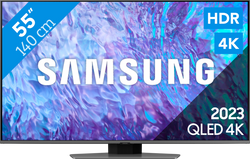 SAMSUNG 55Q80C 55" QLED TV, 4K UHD, Quantum HDR10+